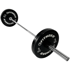 FitNord Skivstångspaket Bumper 50kg