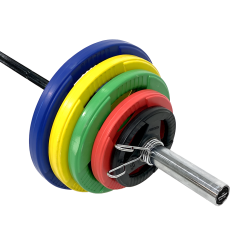 FitNord Skivstångspaket PRO 127,5 kg Tri Grip Olympic